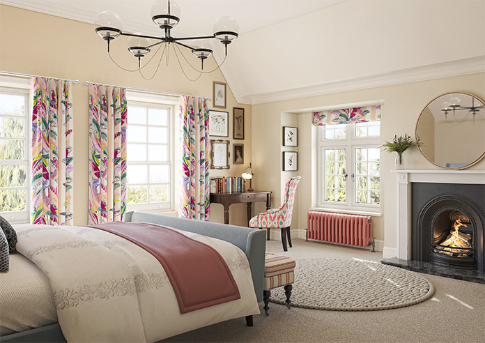 Palm Springs, Peach Stripe - Made To Measure Curtains - Image 8